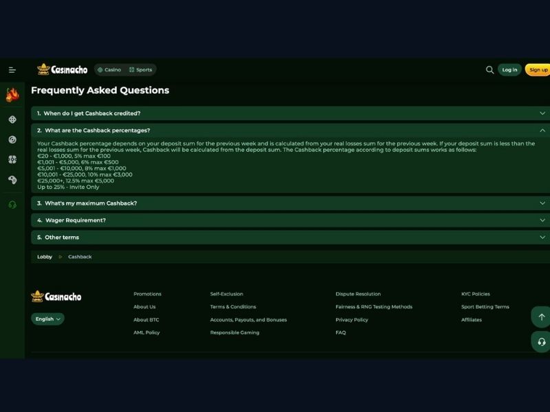 Registrazione su Casinacho Casino (Nacho Casino): conto, navigazione nel catalogo e come trovare Originals, Megaways e Hold & Win